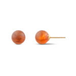 Cognac Sphere Amber Earrings