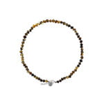 Amber Necklace Baroque shape dark green color beads and sterling silver accents